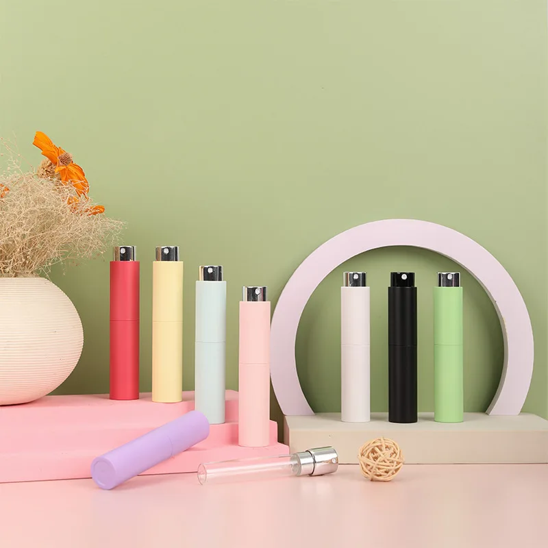 2Pcs 10ML Mini Cologne Spray Perfume Bottle Plastic Atomizer Pocket Size Refill Sample Empty Portable Fragrance Dispenser