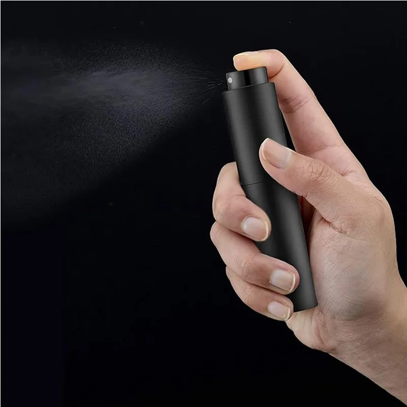 2Pcs 10ML Mini Cologne Spray Perfume Bottle Plastic Atomizer Pocket Size Refill Sample Empty Portable Fragrance Dispenser