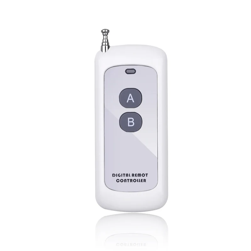 433Mhz Wireless RF Remote Control 1527 Learning Code Transmitter 2 Keys Long Range for Smart Home Garage Door Opener