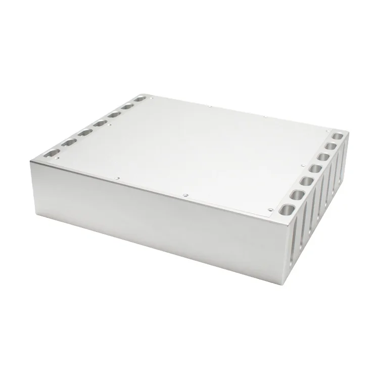 KYYSLB 430*358*100MM Amplifier Chassis Class a DIY Box CNC Enclosure All Aluminum Alloy Sound Audio Speaker Amplifier Case Shell