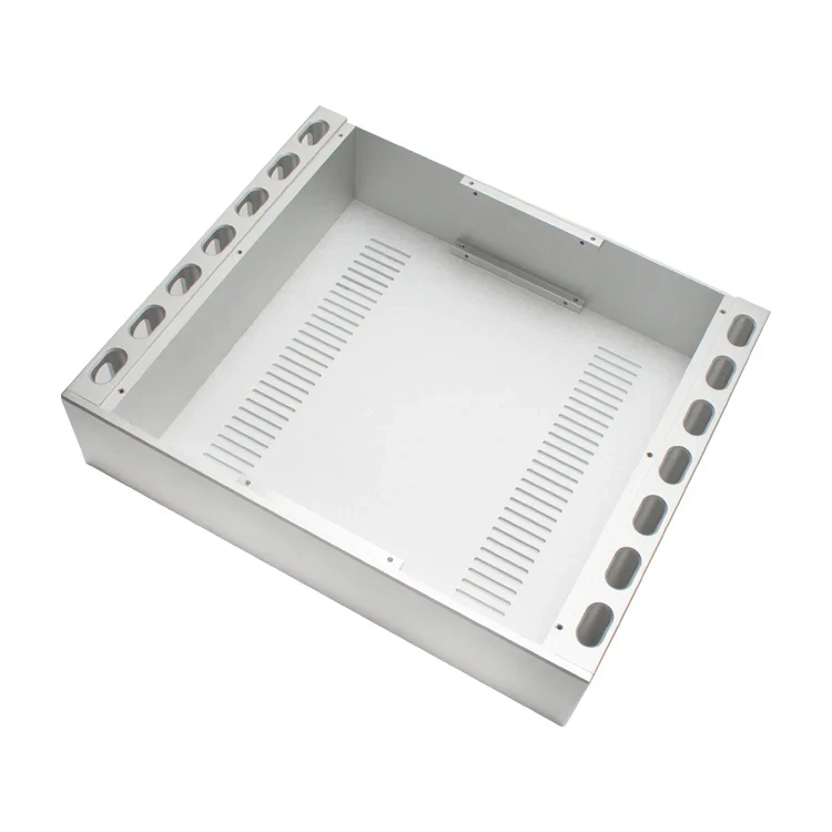 KYYSLB 430*358*100MM Amplifier Chassis Class a DIY Box CNC Enclosure All Aluminum Alloy Sound Audio Speaker Amplifier Case Shell