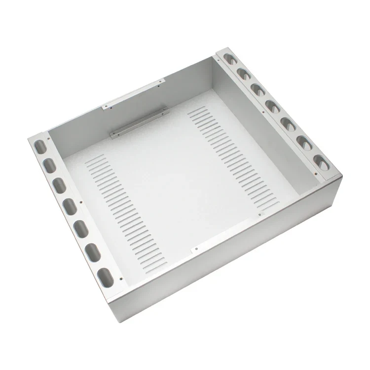 KYYSLB 430*358*100MM Amplifier Chassis Class a DIY Box CNC Enclosure All Aluminum Alloy Sound Audio Speaker Amplifier Case Shell