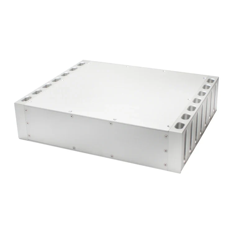 KYYSLB 430*358*100MM Amplifier Chassis Class a DIY Box CNC Enclosure All Aluminum Alloy Sound Audio Speaker Amplifier Case Shell