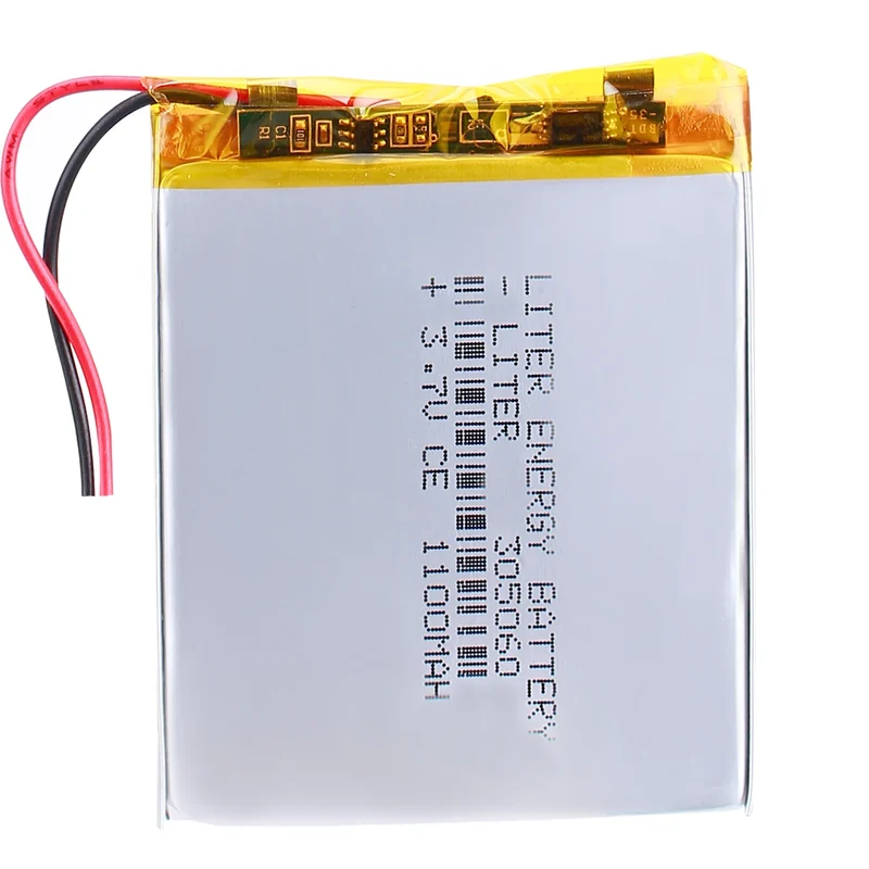 High Quality 305060 1100mah 3.7v Rechargeable Lithium-ion Battery