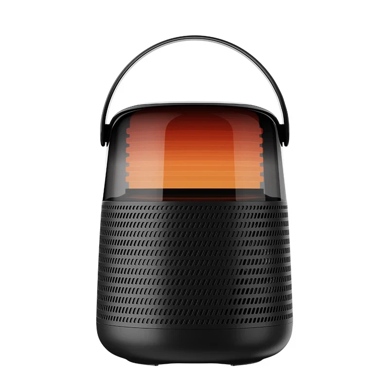 QERE HF55 Mini Portable Wireless Speaker Outdoor Subwoofer With Led Flashing Colorful Metal Bass Speaker