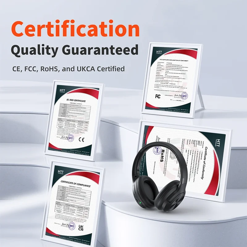 QERE E80 Wireless Headphones Active Noise Cancelling 40mm Speaker 25dB ANC