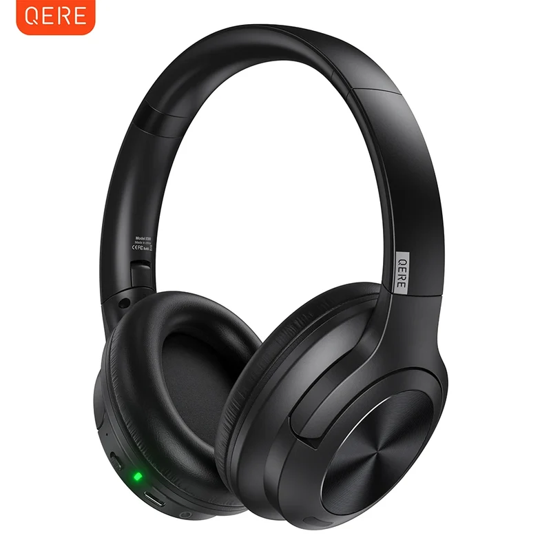 QERE E80 Wireless Headphones Active Noise Cancelling 40mm Speaker 25dB ANC