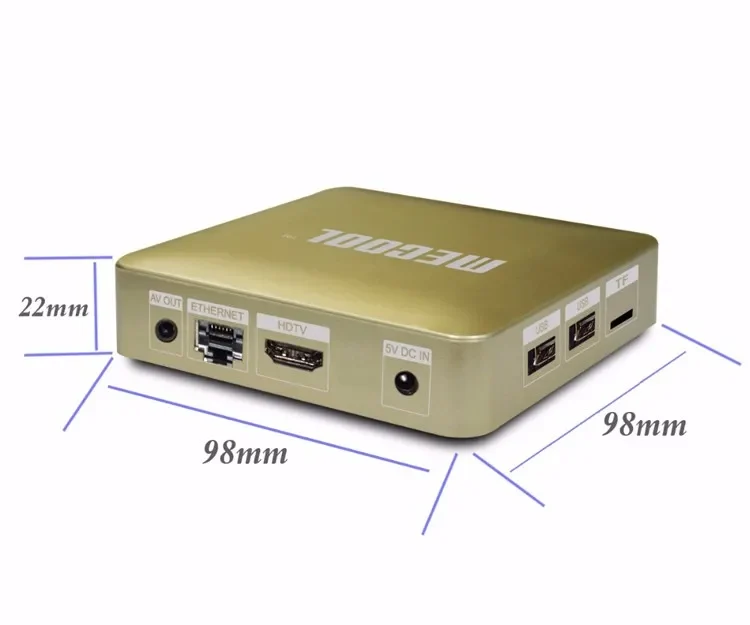 Factory of MECOOL HM8 4K Digital Set Top Box Android Converter with Remote Controller Hm8 Smart Tv Box