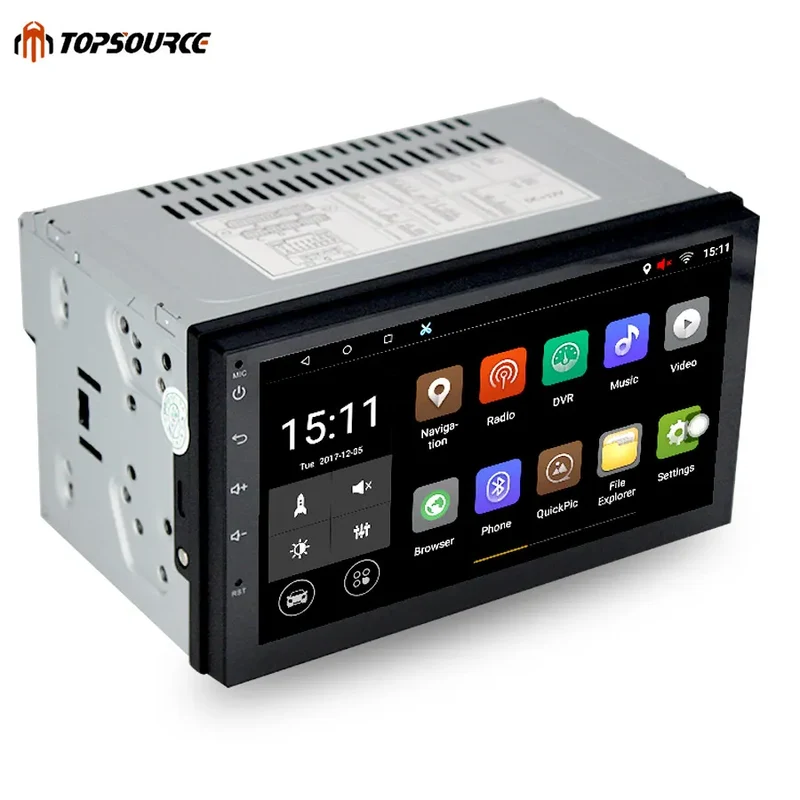 Universal 7 Inch 2din Car Radio 2 Din Android 8.1 1G/16G Gps Navigation Wifi BT ADAS Capacitive Screen Quad Core