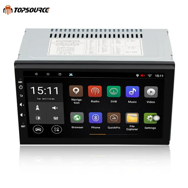 Universal 7 Inch 2din Car Radio 2 Din Android 8.1 1G/16G Gps Navigation Wifi BT ADAS Capacitive Screen Quad Core