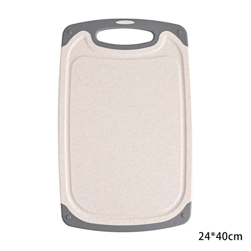 Cross-border wheat straw cutting board kitchen multifunctional double-sided cutting board cutting board chopping board 3 suit food supplement board