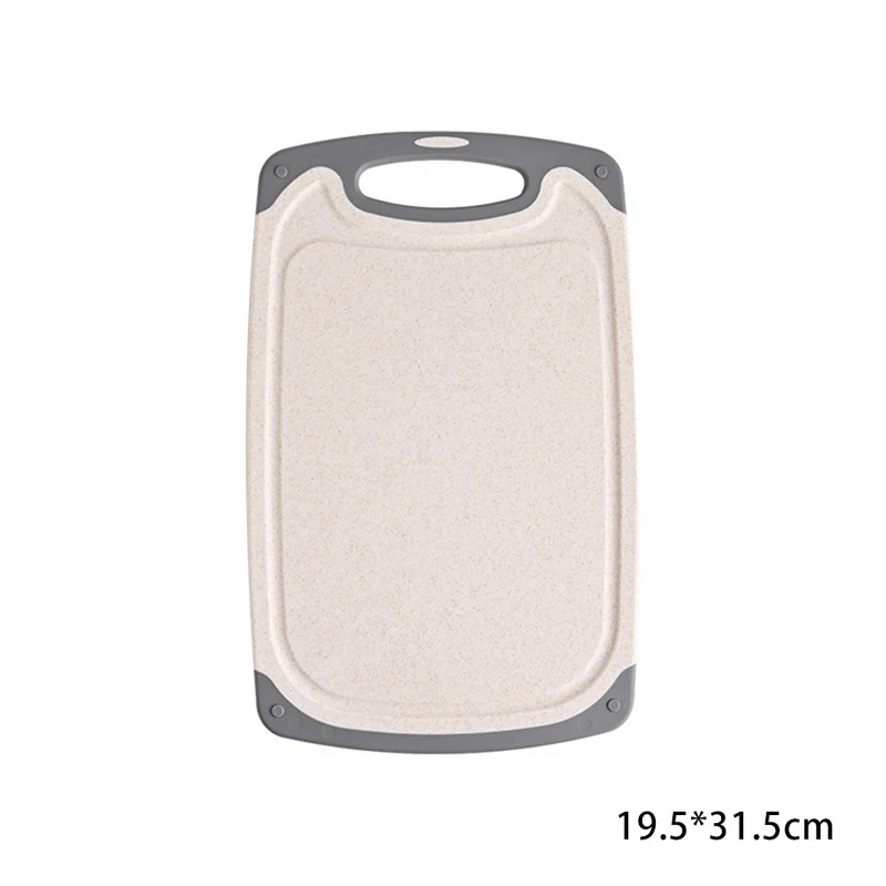 Cross-border wheat straw cutting board kitchen multifunctional double-sided cutting board cutting board chopping board 3 suit food supplement board