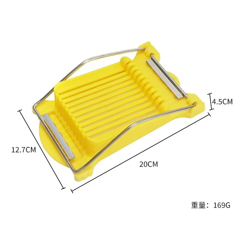 10-Line Lunch Meat Slicer Household Fruit Vegetable Cutter Kitchen Egg Ham Potato Stainless Steel Wire Slicer