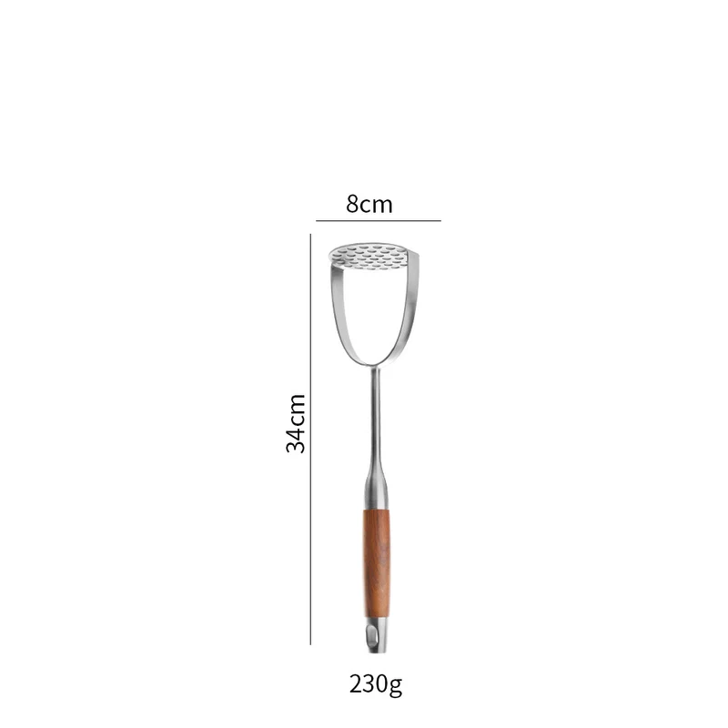 Cross-Border Kitchenware 316 Stainless Steel Spatula for Cooking Household Soup Spoon Rosewood Handle Spatula Kitchen Utensils Frying Spoon