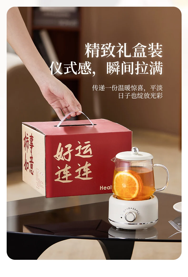 Multifunctional Mini Health Pot, Small Office Tea Maker, Home Health Cup, Electric Hot Water Cup, Gift Box
