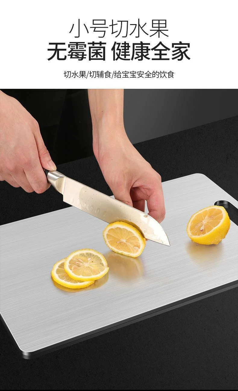 Antibacterial Stainless Steel Cutting Board Thickeneded Moisture-Proof Cutting Board Extra Large Mildew-Proof Chopping Board Home Kitchen Large Chopping Board Panel