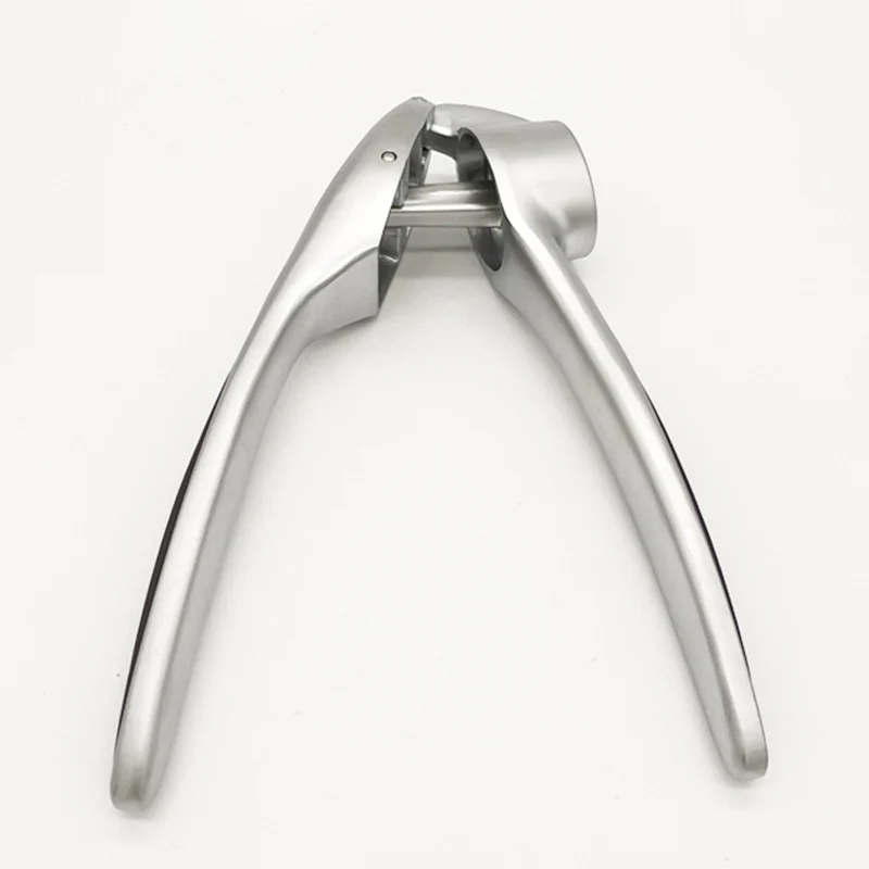 Manual Stainless Steel Zinc Alloy Garlic Press Household Kitchen Multi-Functional Garlic Press Thickeneded Clip and Pinch Garlic Press