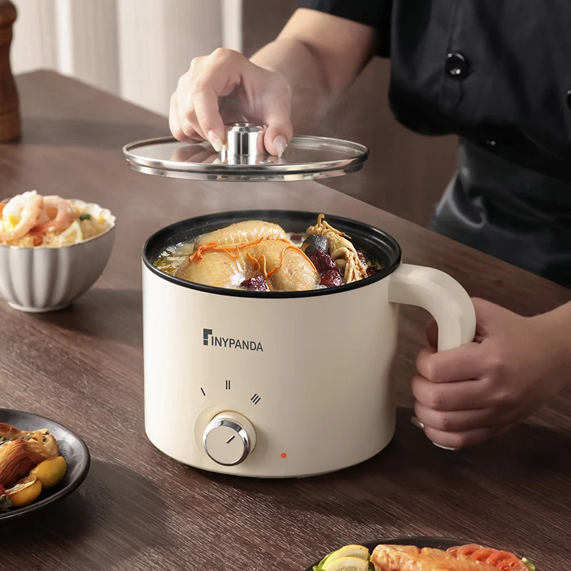 Electric Cooking Pot Dormitory Student Household Small Electric Pot All-In-One Pot Multi-Functional Mini 1-2 People Household Electric Hot Pot