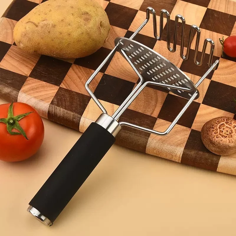 Stainless Steel Potato Mud Press Potato Mudder Manual Press Potato Mudder Manual Double Layer Mudder