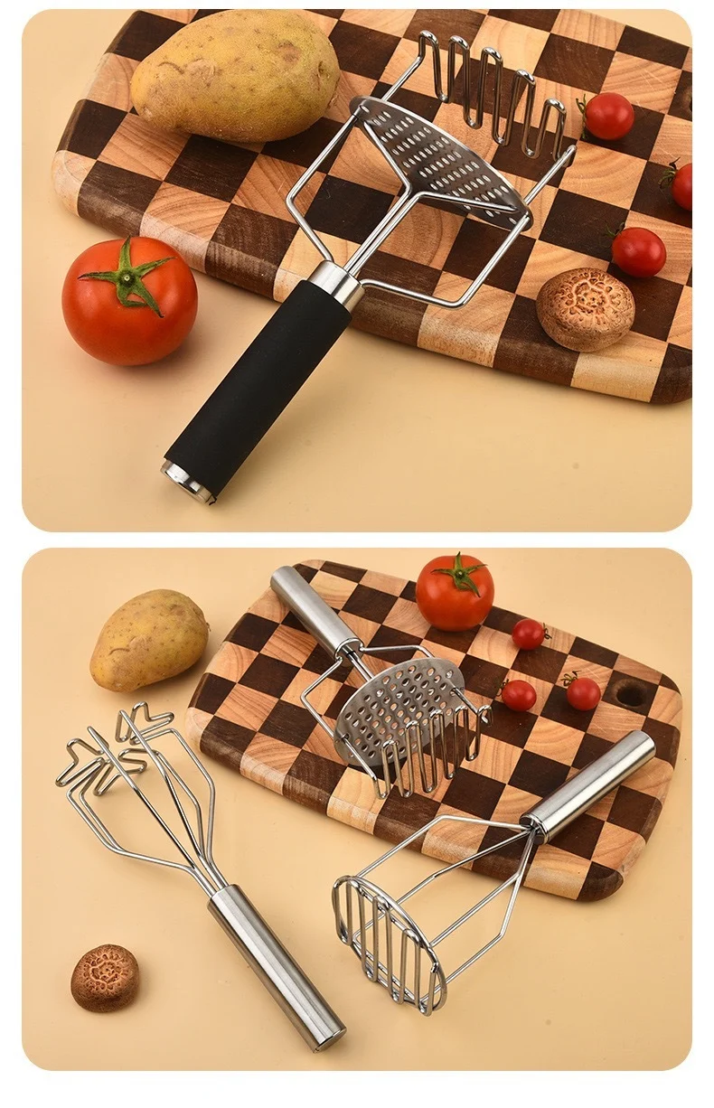 Stainless Steel Potato Mud Press Potato Mudder Manual Press Potato Mudder Manual Double Layer Mudder