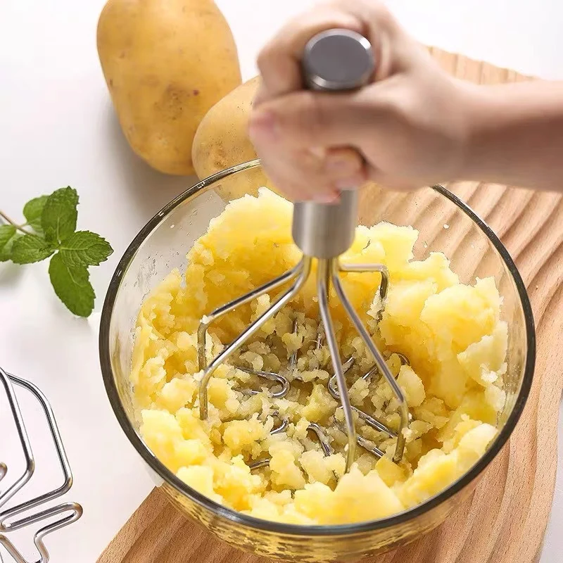 Stainless Steel Potato Mud Press Potato Mudder Manual Press Potato Mudder Manual Double Layer Mudder