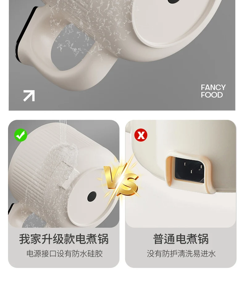 Multi-functional Electric Cooker Household Student Dormitory Small Electric Cooker Cooking Rice Cooker Mini Electric Cooker Electric Hot Pot