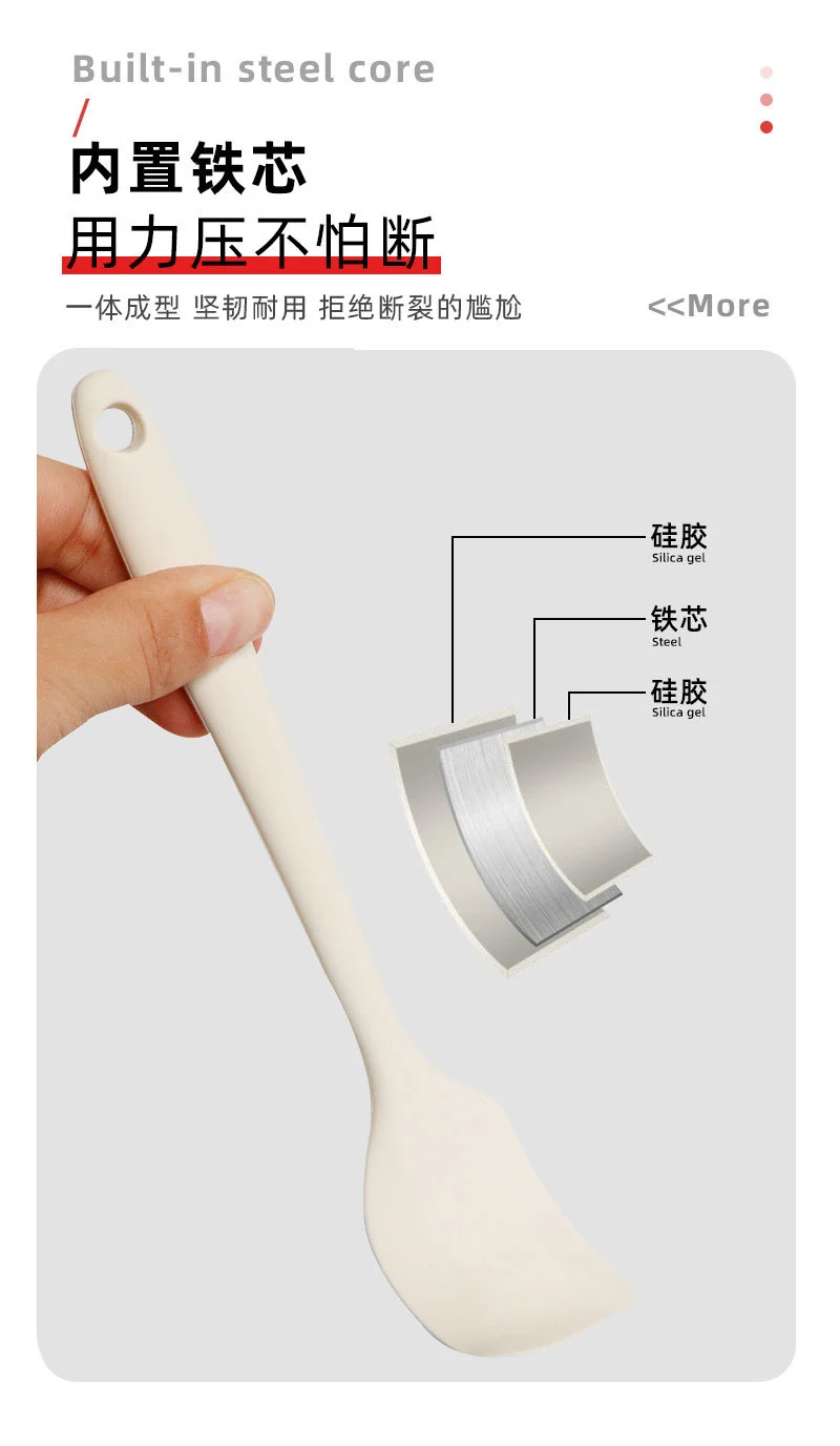 in stock Mini All-inclusive Silicone Kitchenware suit small size Silicone Soup Spoon Secret Shovel Household Non-stick Cookware for Children