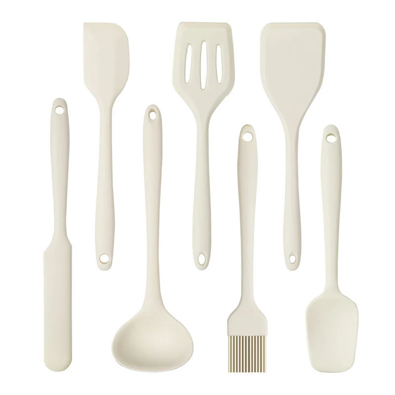 in stock Mini All-inclusive Silicone Kitchenware suit small size Silicone Soup Spoon Secret Shovel Household Non-stick Cookware for Children