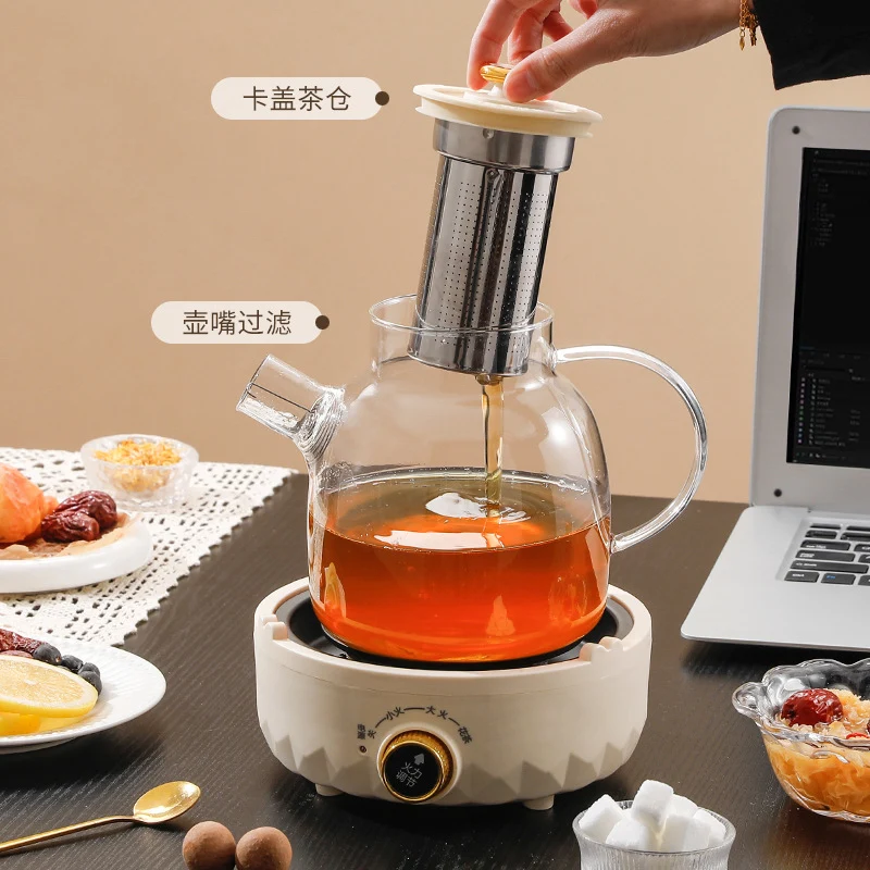 Multifunctional Health Pot Household Boiling Teapot Office Flower Teapot Glass Kettle Reservable Health Cup Gift