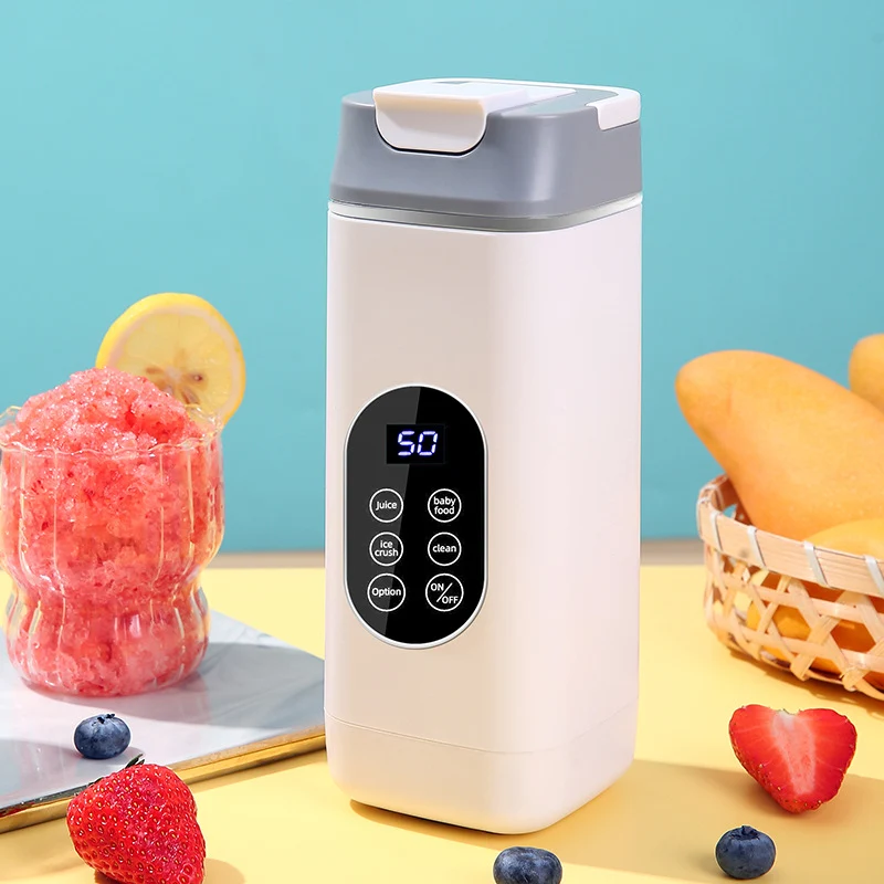New high-end cross-border juicer household crushed ice juice cup portable rechargeable juicer outdoor 12 knife wireless