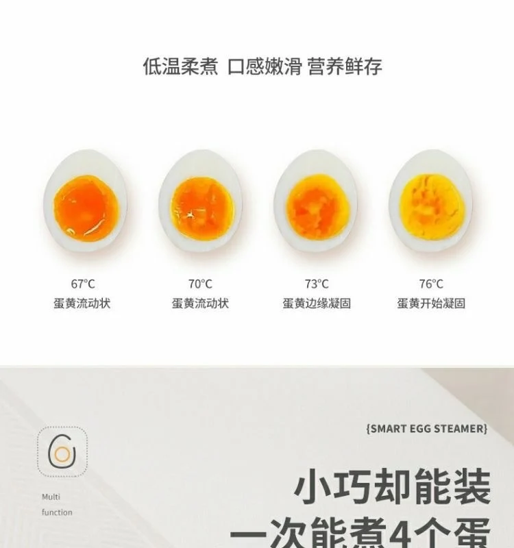 Mini Smart Egg Boiler Multi-use Household Egg Steamer Breakfast Machine Small Reservable Egg Boiling Artifact Cross-border Exclusive