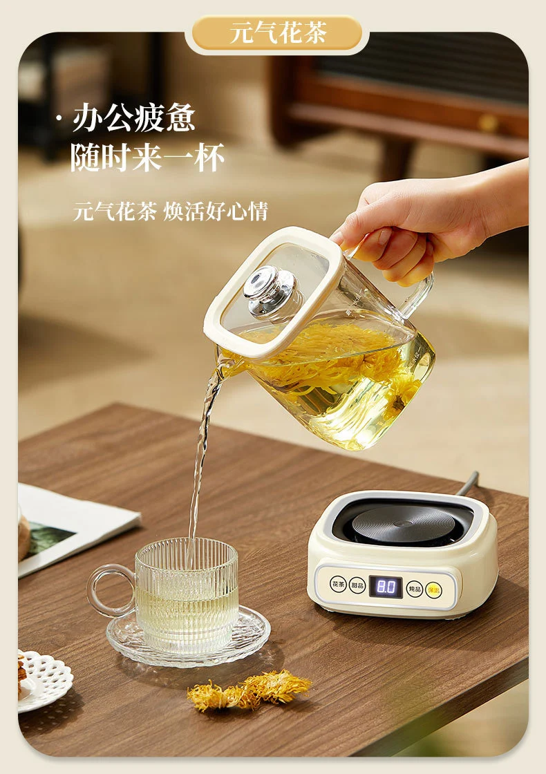Health Pot Multi-functional New Household Glass Kettle Small Office Tea Maker Dormitory Flower Tea Pot Gift