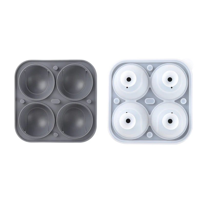 Food Grade Large Ice Hockey Mold Ice Artifact Whiskey Household Frozen Ice Block Spherical Large Silicone Round Ice Pot