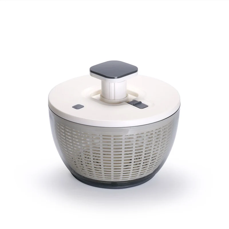 Household Multifunctional Pressing Vegetable Dehydrator Large Capacity Rotating Drain Basket Fitness Meal Fruit Salad Dryer