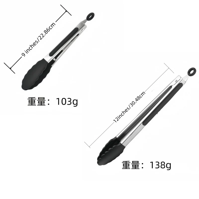 Cross-border Clip Kitchen Barbecue Clip Food Clip Silicone Clip Anti-scalding Clip Bread Fried Steak Clip Barbecue Clip