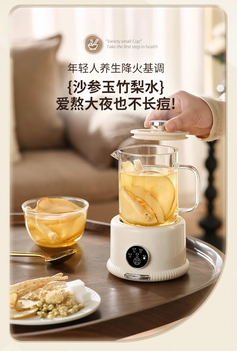 Factory Direct Sales Gift All-Glass Multi-Functional Home Small Office Mini Health Pot Health Cup Boiling Cup