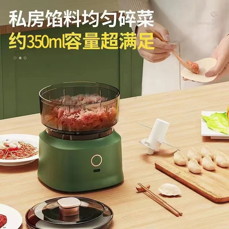 Electric Garlic Beater Stuffing Mashed Meat Garlic Mashed Garlic Household Supplementary Food Garlic Beater Multifunctional Cooking Machine Kitchen Tools