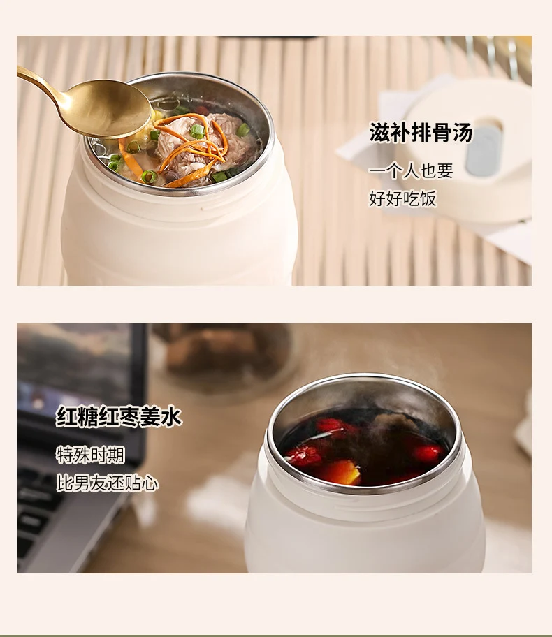 Travel Car Kettle Burning Water Cup Portable Kettle Small Constant Temperature Pot Electric Water Cup Heating Thermos Cup
