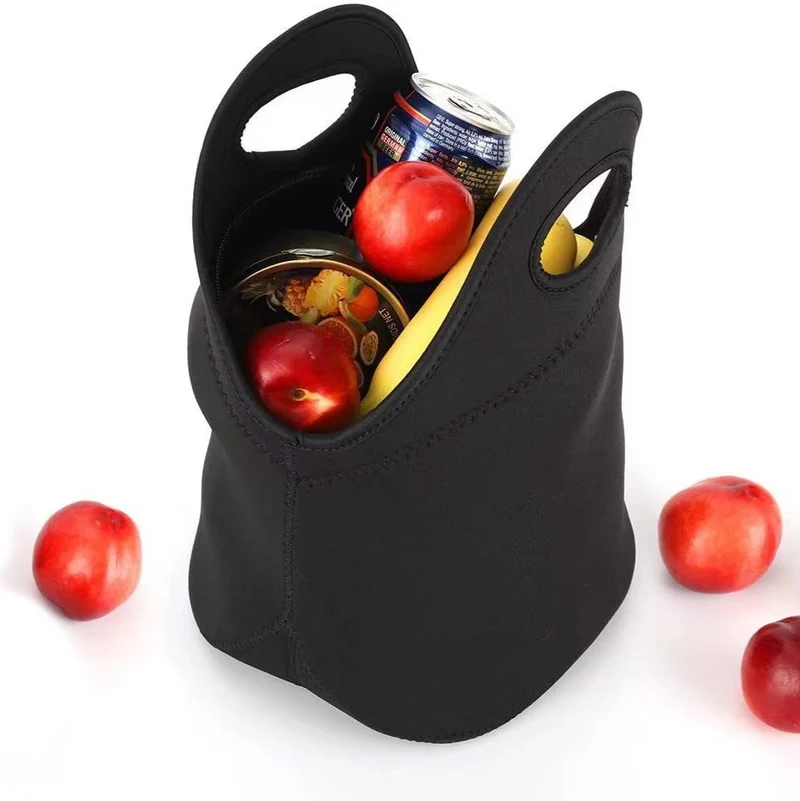 Cross-Border Printed Neopren Lunch Bag, Satchel Picnic Bag, Diving Material Satchel Lunch Box, Insulated Meal Bag