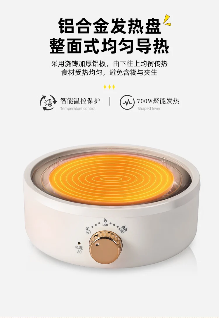 Health Pot Multifunctional Home Office Thickened Glass New Tea Maker Kettle Flower Tea Pot Gift 110V