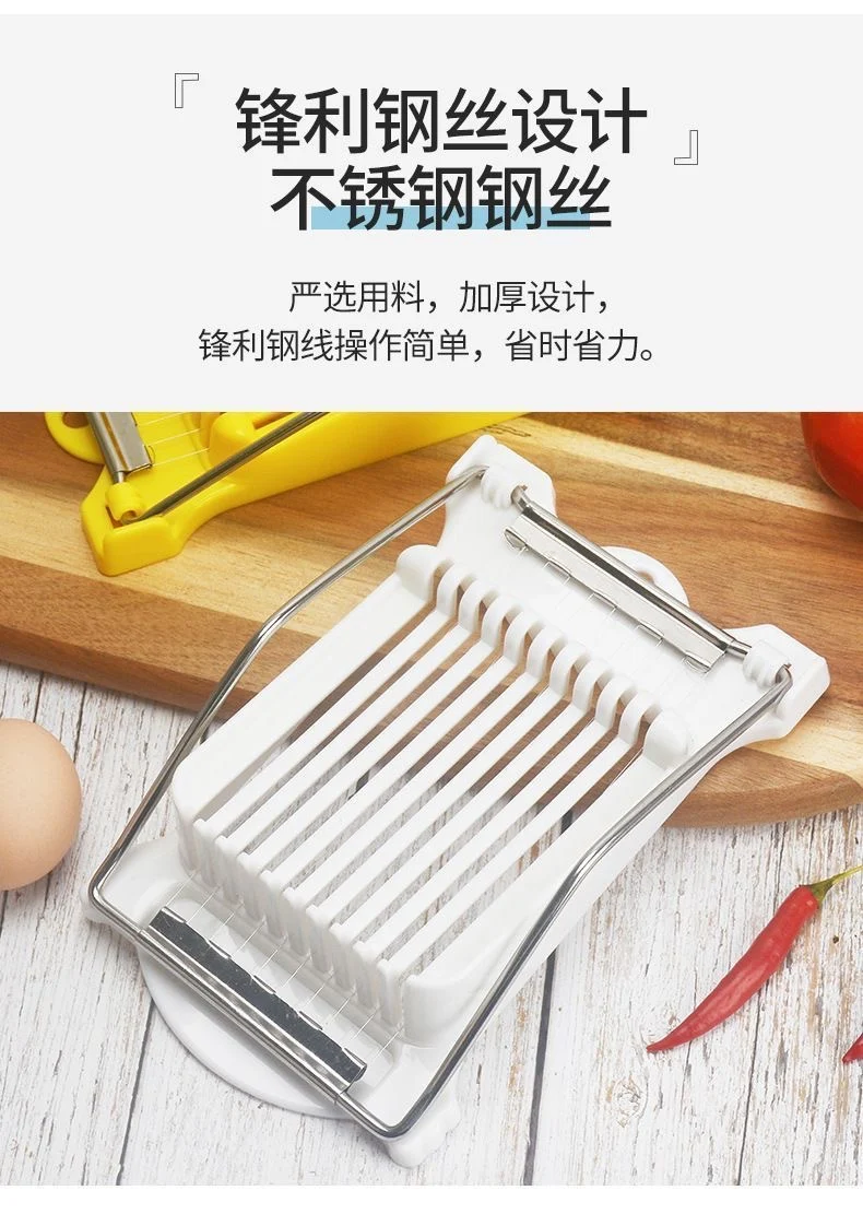 Potato Slicer Luncheon Meat Slicer Ham Slice Household Fruit Vegetable Cutter Kitchen Plastic Egg Cutter