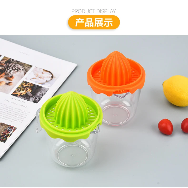 Multifunctional Lemon Manual Juicer with Measuring Cup Easy to Clean Orange Fruit Juicer Juicer Lemon Press
