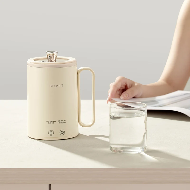 Portable Boiling Cup for Tea Mini Timing Electric Stew Kettle Electric Stew Health Cup Stew and Boiling Integrated Automatic Electric Boiling Cup