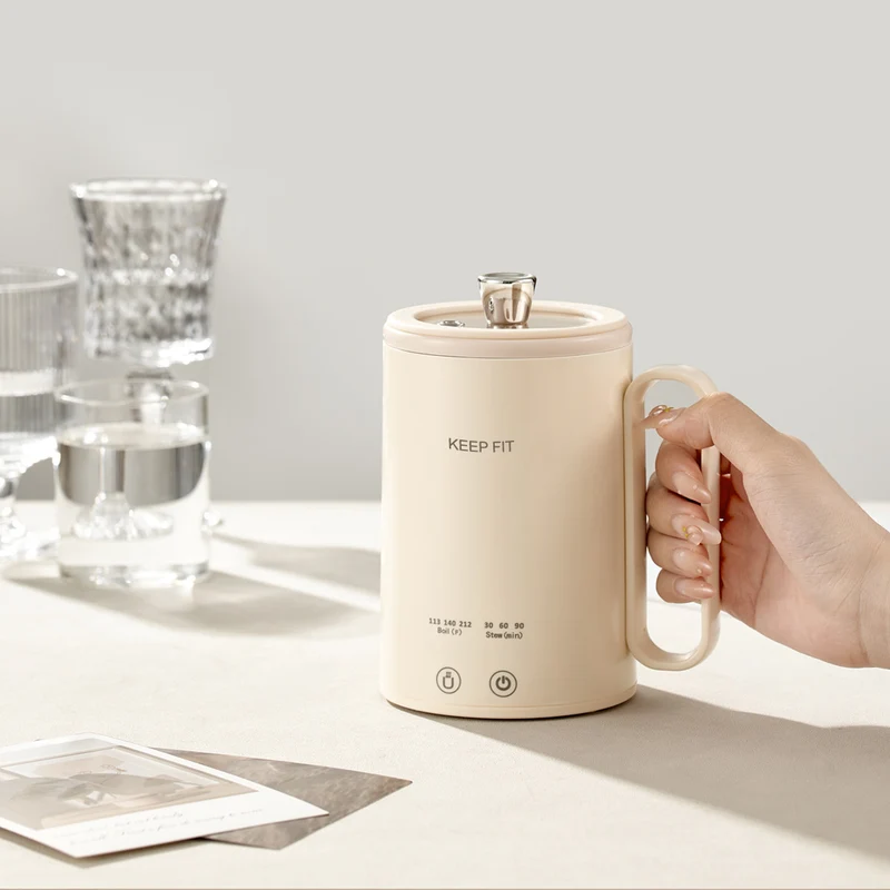 Portable Boiling Cup for Tea Mini Timing Electric Stew Kettle Electric Stew Health Cup Stew and Boiling Integrated Automatic Electric Boiling Cup