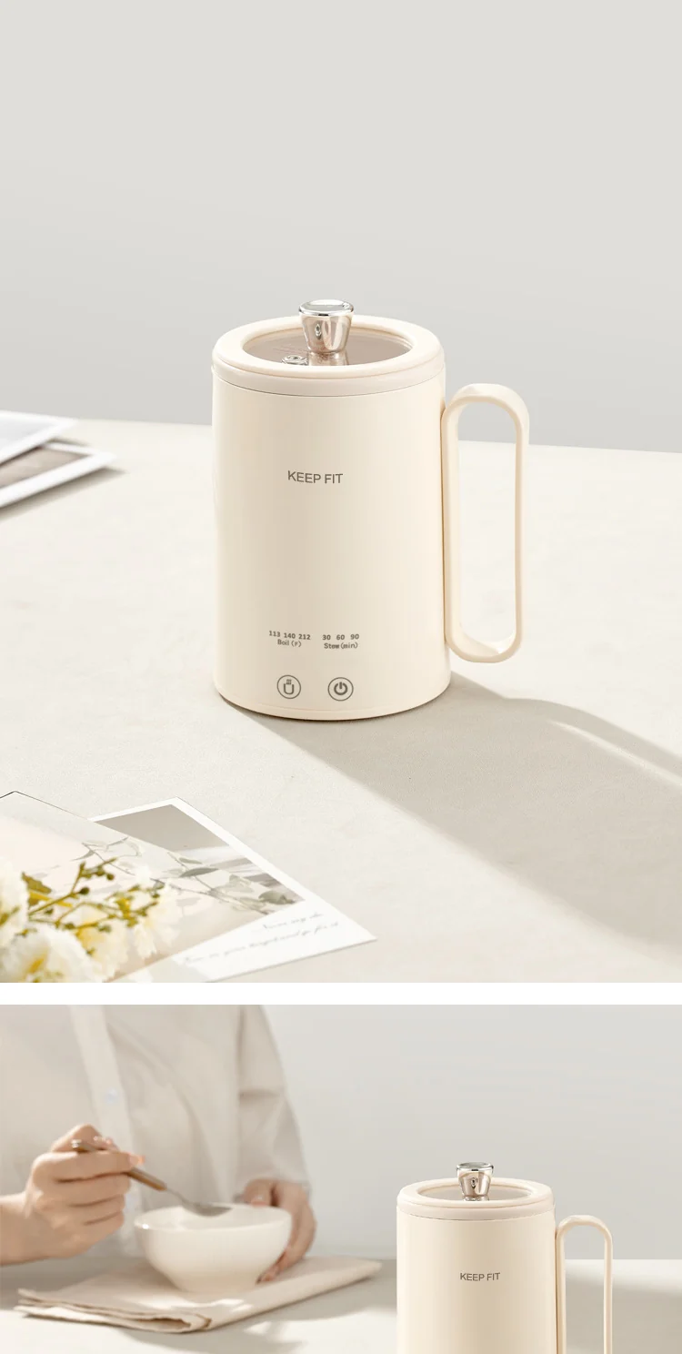 Portable Boiling Cup for Tea Mini Timing Electric Stew Kettle Electric Stew Health Cup Stew and Boiling Integrated Automatic Electric Boiling Cup