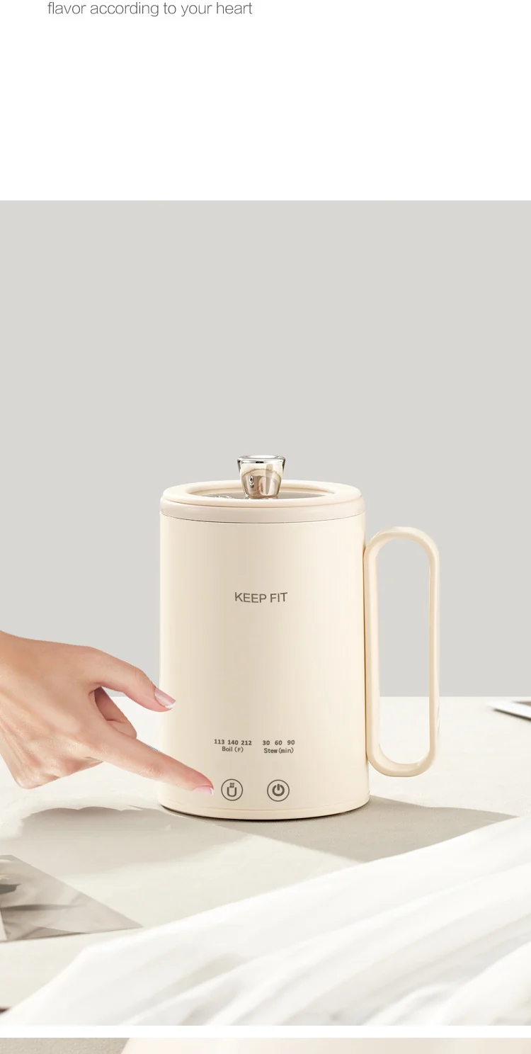 Portable Boiling Cup for Tea Mini Timing Electric Stew Kettle Electric Stew Health Cup Stew and Boiling Integrated Automatic Electric Boiling Cup