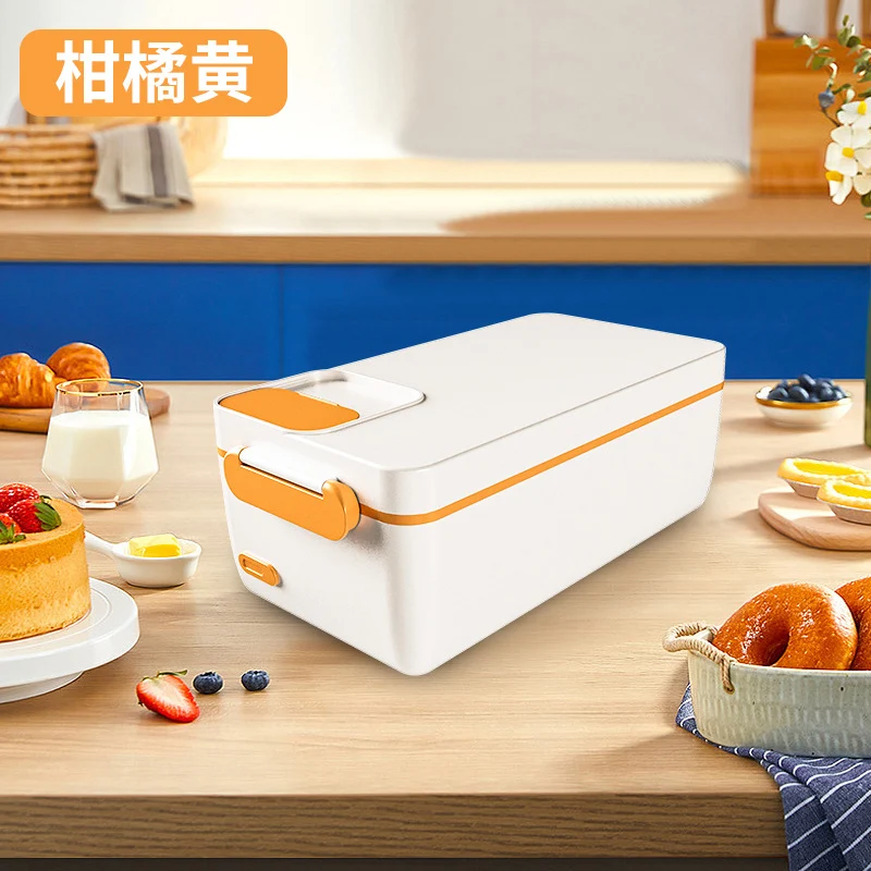 Cross-border Explosions Heating Insulation Lunch Box Rechargeable Office Student Bento Box Wireless Water-free Electric Heating Lunch Box