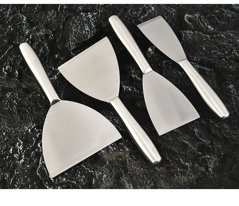 in stock Kitchen Japanese Cuisine Shovel Fried Steak Steak Grilled Shovel Stainless Steel Hollow Handle Pot Shovel Fried Teppanyaki Shovel