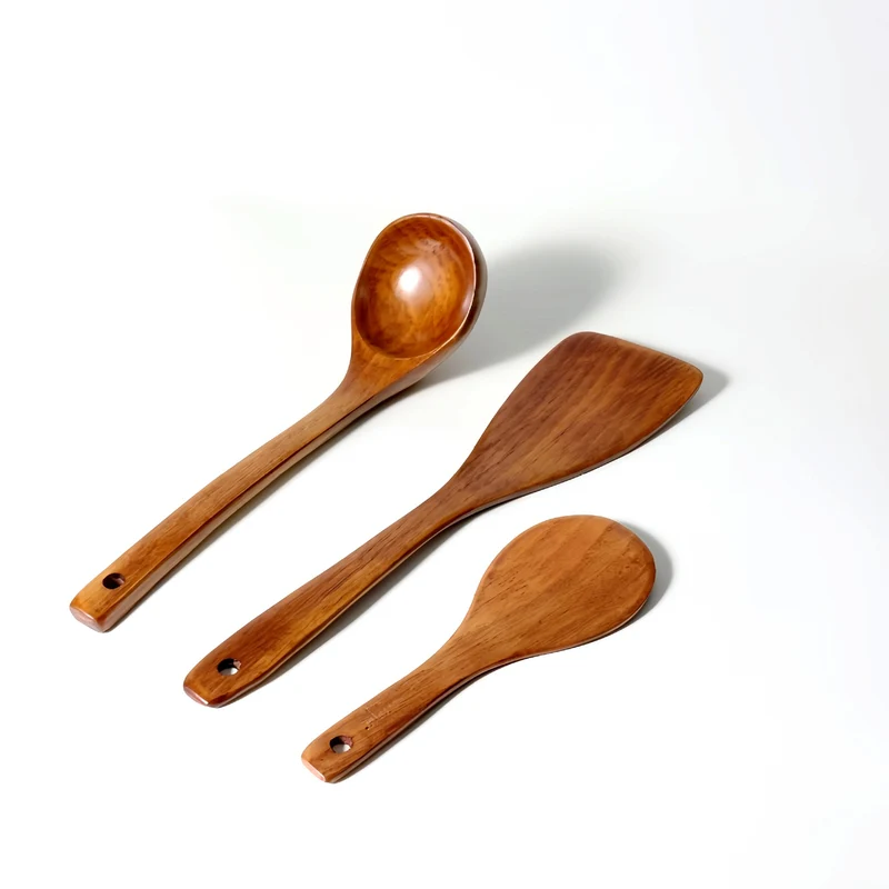 Non-Stick Pan Special Spatula for Cooking, Household Spatula, Wooden Spatula, Wooden Spoon, Rice Spoon, Wooden Spatula, Kitchen Utensils Spatula