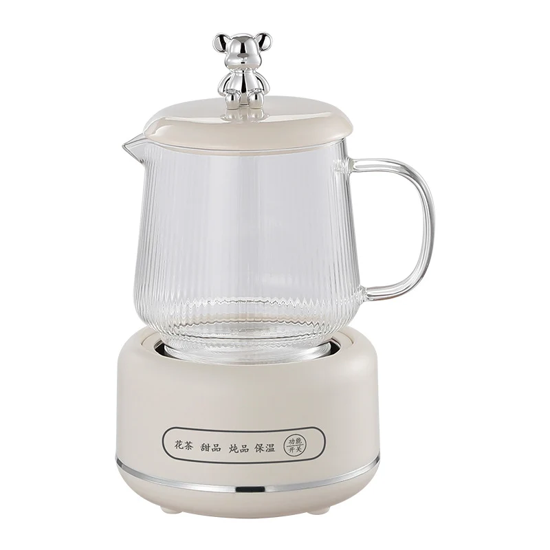 Health Pot Household Multifunctional Full Glass Tea Maker Kettle Small Office Flower Tea Pot Electric Cup Gift